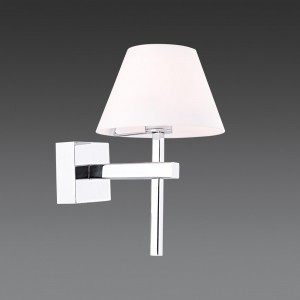 Srebrny kinkiet sypialnia salon ozcan 2353-6 lampa