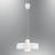 Lampa wisząca ozcan 5248b-1a biała do kuchni łazienki salonu