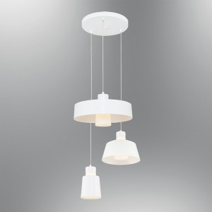 Lampa wisząca ozcan 5248-3a biała do kuchni łazienki salonu