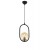 Nowoczesna czarna industrialna lampa żyrandol loft  avonni av-4275-1bsy  salon sypialnia jadalnia