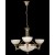 Mosiężny żyrandol 2065-3+3 sevinc lampa mosiądz 3x60w + 3x40w