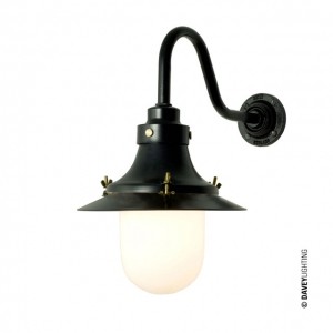 LAMPA ŚCIENNA 7125 SMALL DECKLIGHT - różne kolory malowany czarny czyste szkło