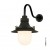 LAMPA ŚCIENNA 7125 SMALL DECKLIGHT - różne kolory malowany czarny opaliczne szkło