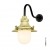 LAMPA ŚCIENNA 7125 SMALL DECKLIGHT - różne kolory polerowana miedź opaliczne szkło