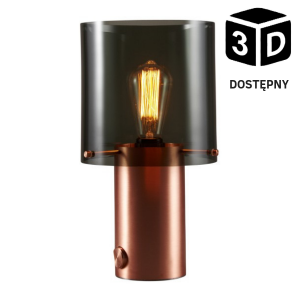 LAMPA STOŁOWA WALTER - różne kolory Anthracite and Copper SIZE2: H: 360 mm x D: 200 mm