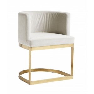 FOTEL LOUNGE QUEEN CREAM WHITE - NORDAL