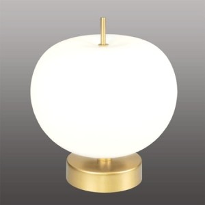 Ekskluzywna lampa LED stołowa złoto biał a - APPLE T/ 115742