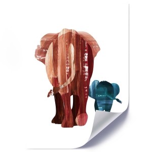 Plakat, Słonie dziecięcy 40x60