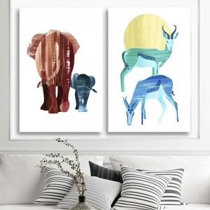 Plakat, Słonie dziecięcy 50x70