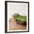 Obraz w ramie brązowej, Zielone szparagi 40x60