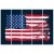 Obraz pięcioczęściowy na panelu dekoracyjnym, pentaptyk typ C,  Flaga Stanów Zjednoczonych  150x100