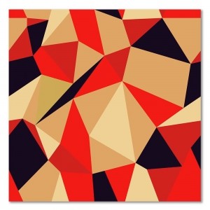 Obraz na płótnie - Canvas, Figury geometryczne - Kubizm 2 90x90