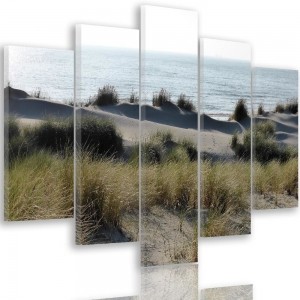Obraz pięcioczęściowy na płótnie Canvas, pentaptyk typ A, Krajobraz morski 200x100