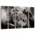 Obraz pięcioczęściowy, Czarno - biała sowa 100x70