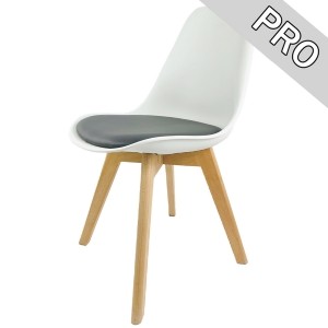 Lugano MONZA PRO WHITE - GREY PU krzesło