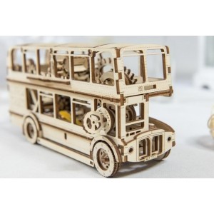 Drewniane puzzle mechaniczne 3D Wooden.City - Autobus