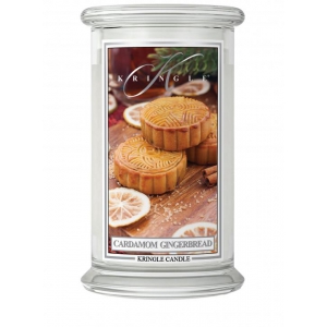 Kringle Candle - Cardamom Gingerbread - duży, klasyczny słoik (623g) z 2 knotami
