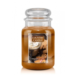 Country Candle - Gingerbread Latte - Duży słoik (680g) 2 knoty