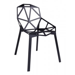 Krzesło Geometric czarne