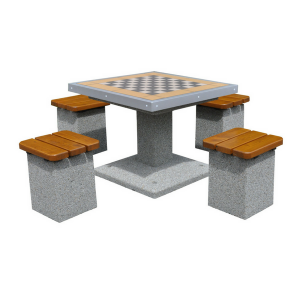 Betonowy stół do gry w szachy/chińczyka V
