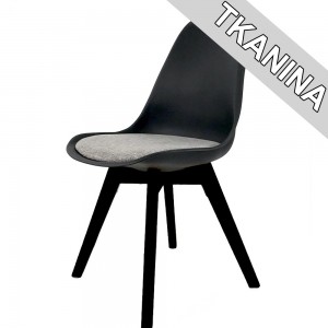 Zestaw 6x krzesło Lugano MONZA PRO BLACK SMOKE