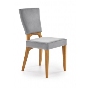 4 x WENANTY krzesło dąb miodowy / popielaty