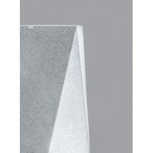 Donica Nevos 90 cm jasny marmur z półką