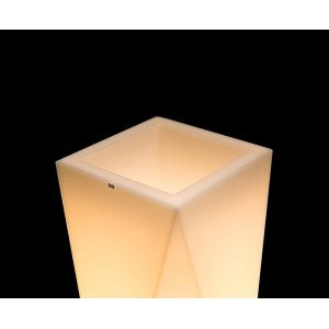 Donica podświetlana Nevos 90 cm LED światło ciepłe z półką