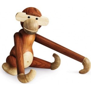 Dekoracja drewniana małpa DUŻA