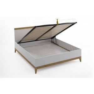 Łóżko drewniane LIVI z pojemnikiem 140 x 200