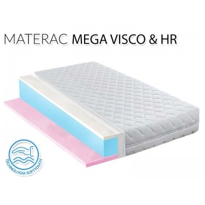 Materac MEGA VISCO HR miękki z pianką wysoko-elastyczną HR