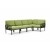 Sofa Komodo5 antracyt /jasna zielona