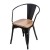Krzesło Paris Arms Wood czarne jesion