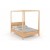 Łóżko drewniane Klara z baldachimem BUK  180 x 200