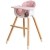 Drewniany fotelik do karmienia 2w1 pink Ecotoys