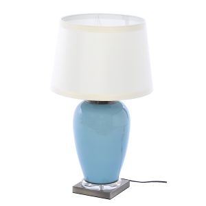 Lampa stołowa z abażurem Audley 22x22x50cm